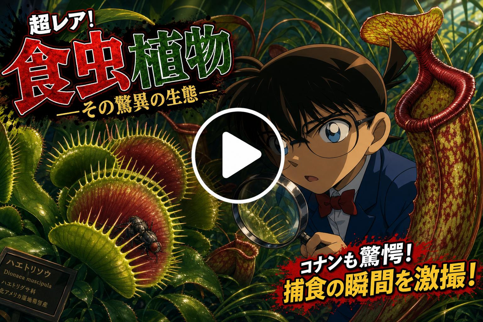 蘑菇视频植物视频教程——食虫植物捕蝇草视频演示